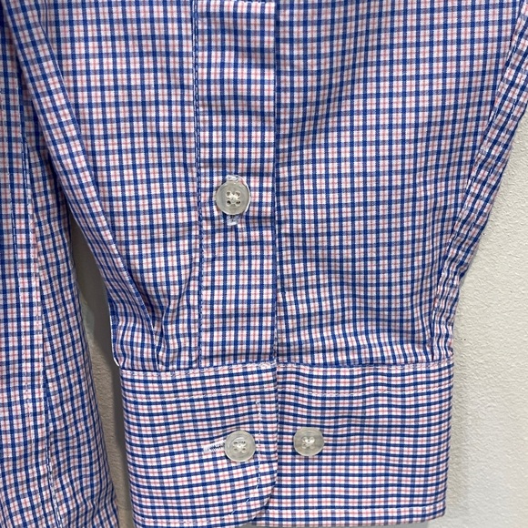 Club Room Reg Fit Pink Check Shirt - Picture 3 of 6